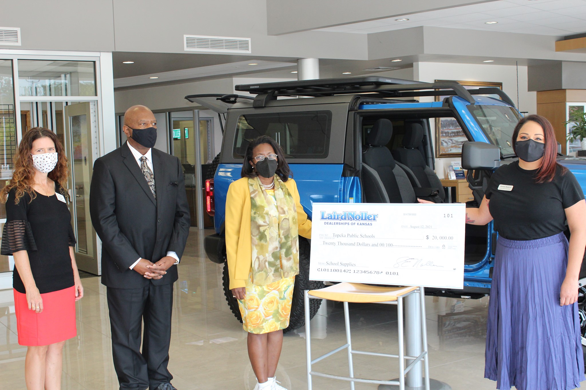 Laird Noller Donation Topeka Public Schools